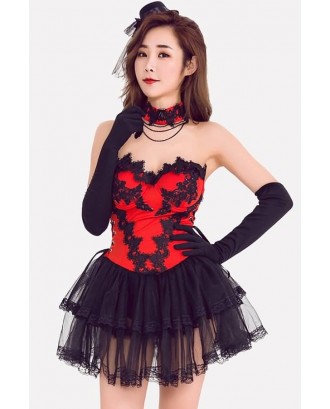 Red Dancer Dress Sexy Halloween Costume