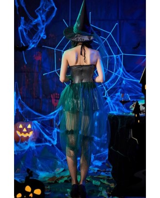 Gray Witch Dress Sexy Halloween Costume