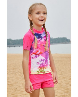 Girls Beach Day Comfortable Shirt and Short Set