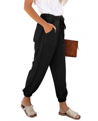 Black On The Run Pocketed Pants