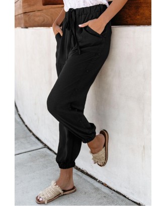 Black On The Run Pocketed Pants