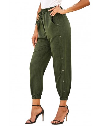 Green On The Run Pocketed Pants