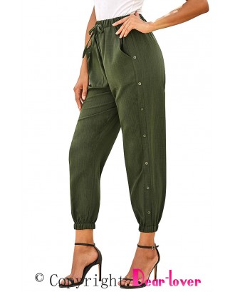 Green On The Run Pocketed Pants