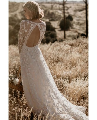 Zinnia Lace Wedding Party Maxi Dress