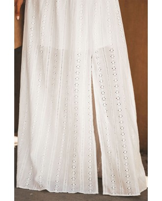White Essence of Beauty Cotton Pocket Maxi Dress