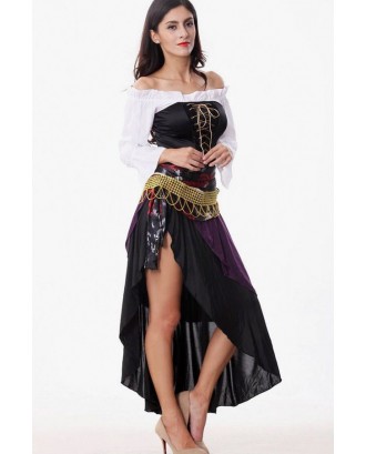 Black Pirate Dress Halloween Cosplay Costume