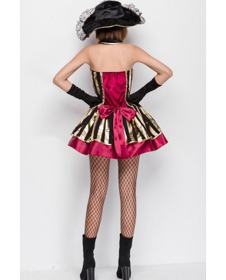 Black Red Sexy Pirate Dress Cosplay Costume