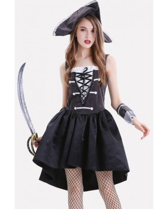 Black Pirate Cosplay Halloween Costume