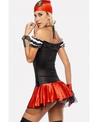 Red Sexy Pirate Dress Halloween Costume